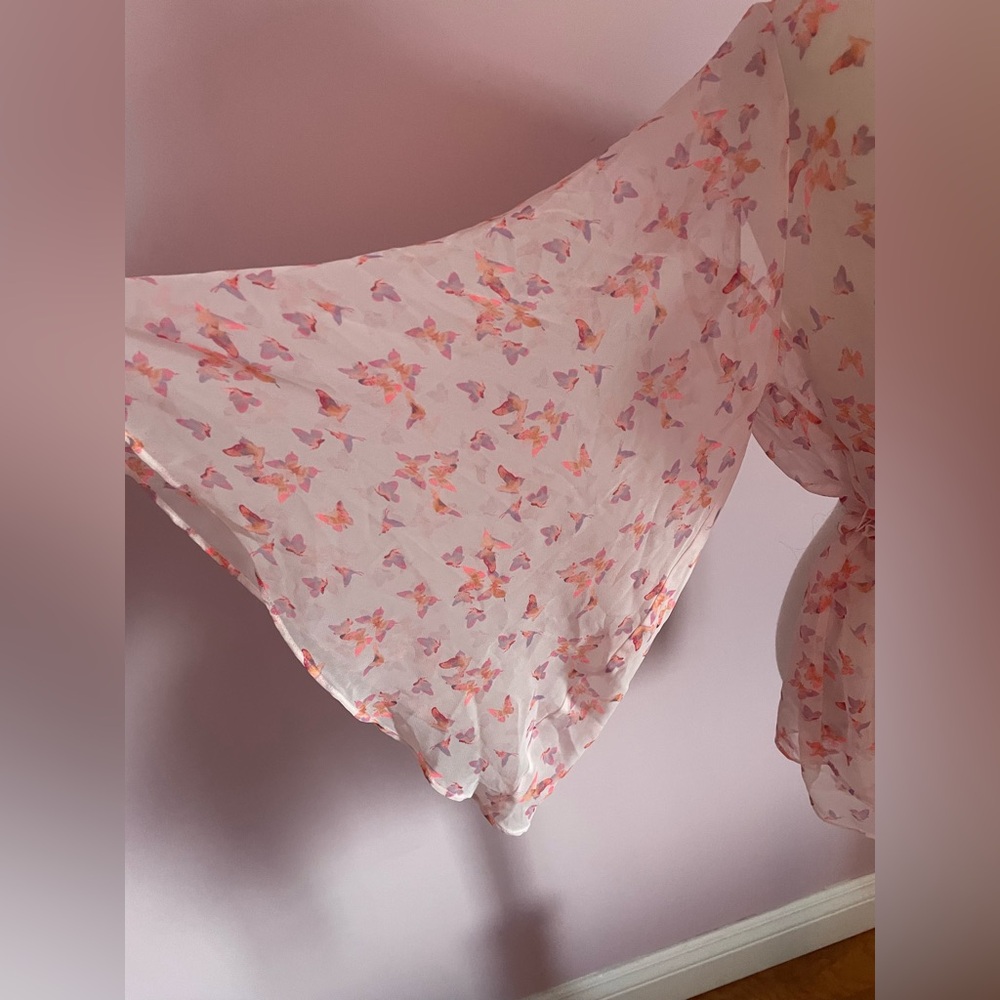 NWT Victoria’s Secret Bell Sleeve Sheer Teddy - Picture 3 of 8